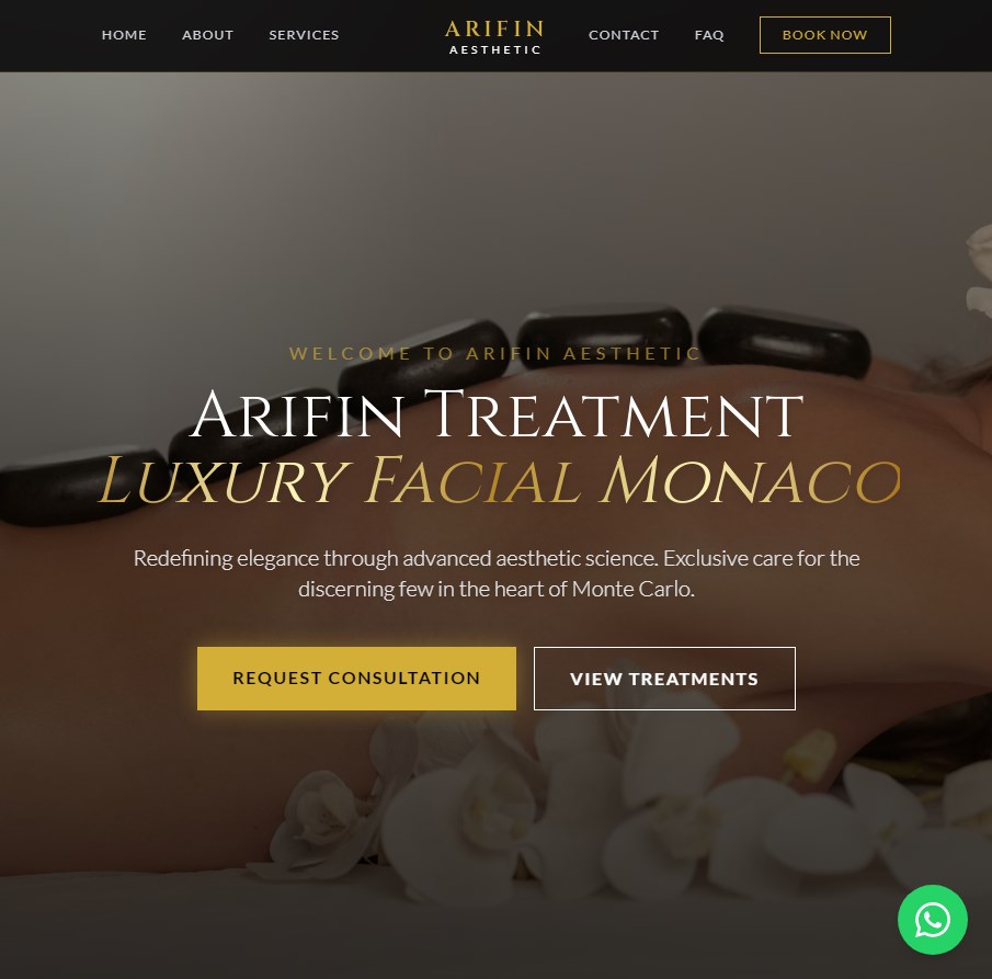 web for spa treatment
